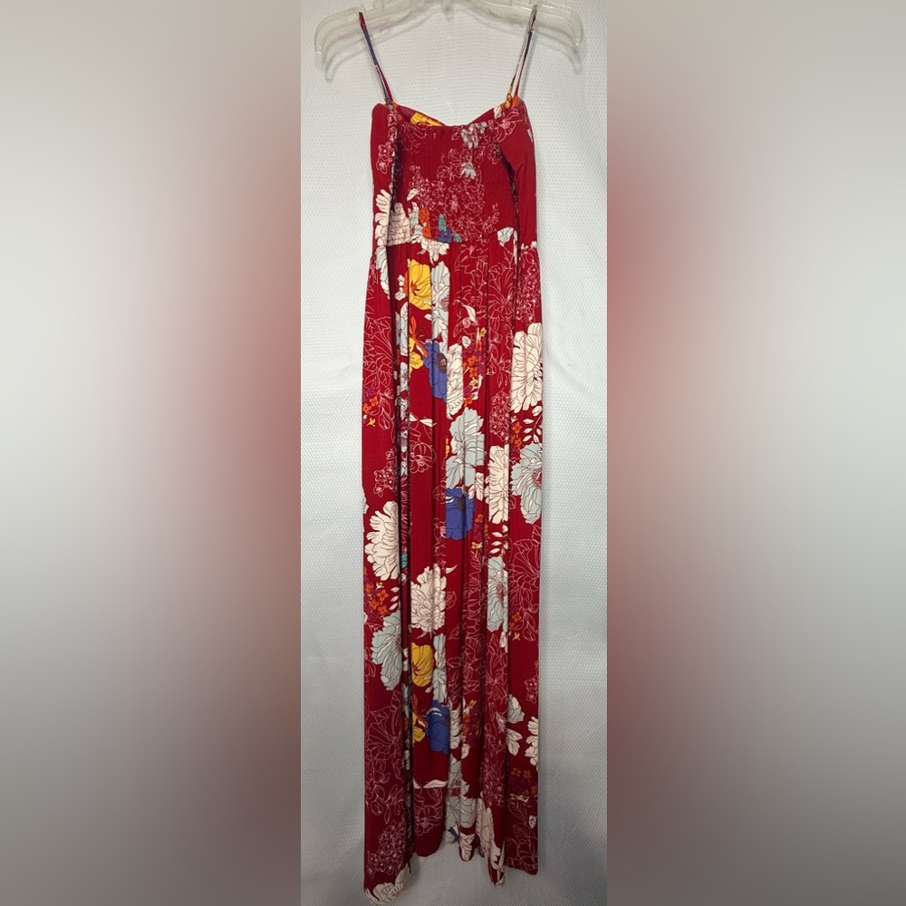 Maurices Red Floral Maxi Skirt - Picture 3 of 12
